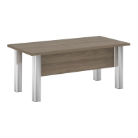 Стол руководителя (опоры - нерж.сталь) Yalta M-LT.D-18.1 вяз благородный